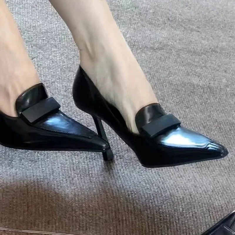 Новые элегантные женские туфли-лодочки на высоком каблуке 8 см свадебные