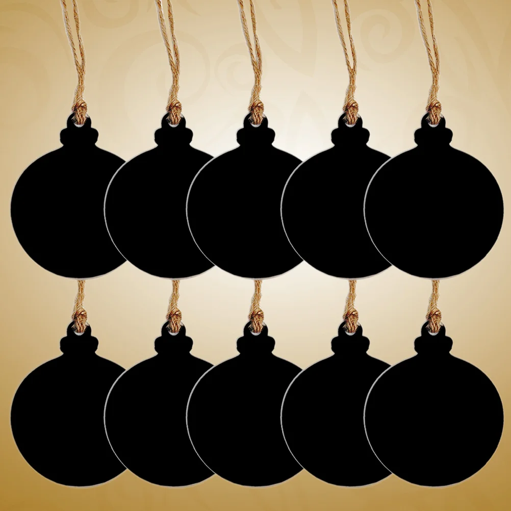 

Tags Blackboard Mini Gift Wooden Christmas Chalkboard Hanging String Sign Name Favor Ornament Labels Oval Diy Tree Party Cookie