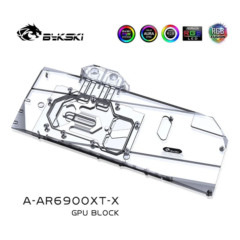 Фото Водоблок Bykski A-AR6900XT-X для видеокарты ASRock AMD Radeon RX 6800 / 6900 XT Taichi X / Phantom Gaming D 16G OC / радиатора №4