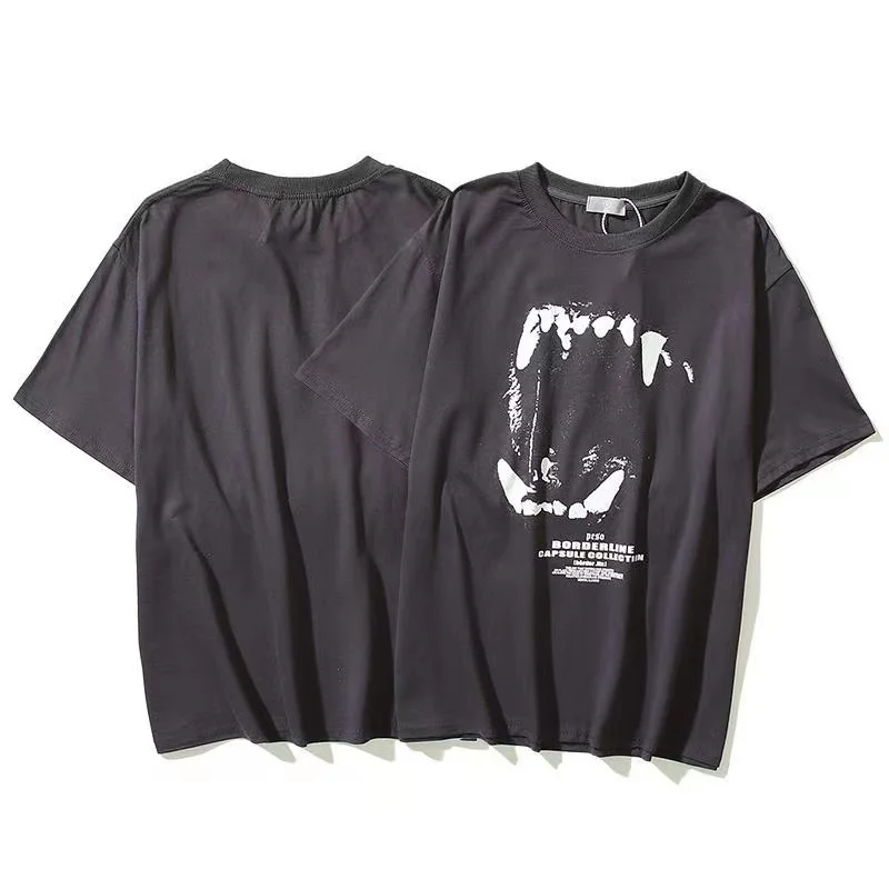 

22ss Spike Print PESO T Shirt Spot Direct Sales Men Women 1:1 Best Quality T-shirt High Street Summer Style Vintage Tops Tee
