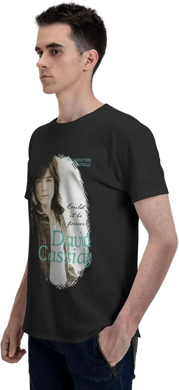 Футболка Дэвид Кэссиди для мальчиков модные топы с круглым вырезом летние