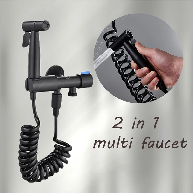 

Stainless Steel Bidet Sprayer Set Handheld Toilet Bidet Faucet Portable Washing Valve Jet Set Home Bathroom Accessories
