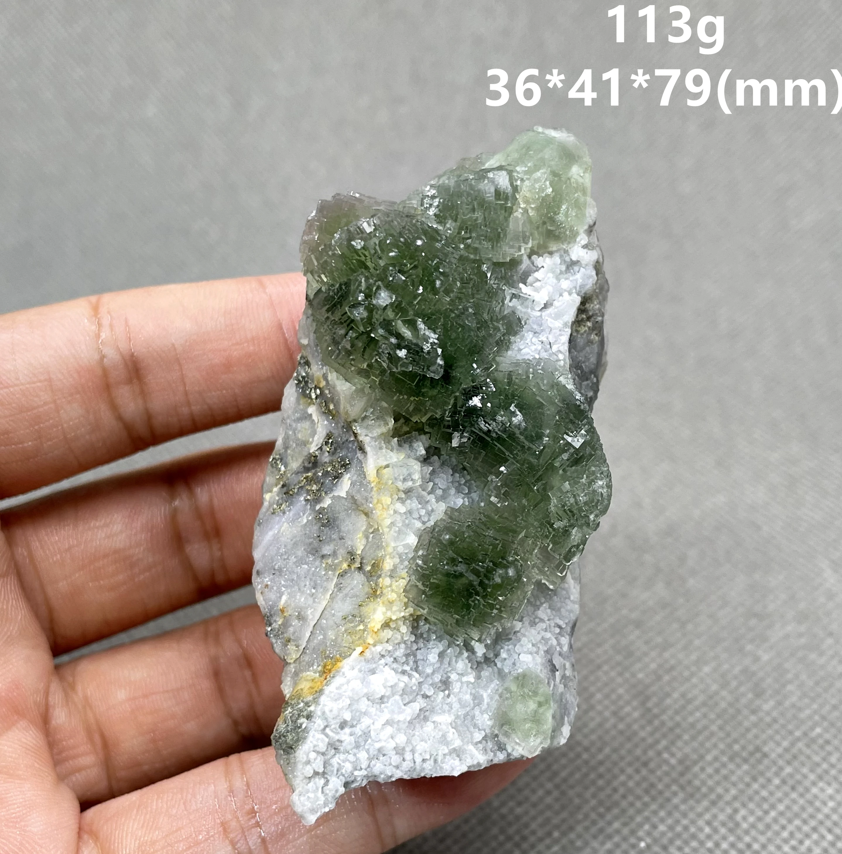 

NEW! 100% Natural green stepped fluorite mineral specimen Stones and crystals Healing crystal