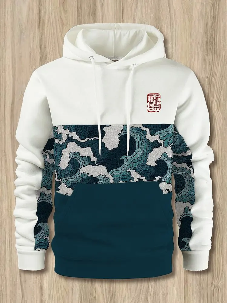 Новинка Осень-зима 2024 мужские толстовки в японском стиле Харадзюку модные