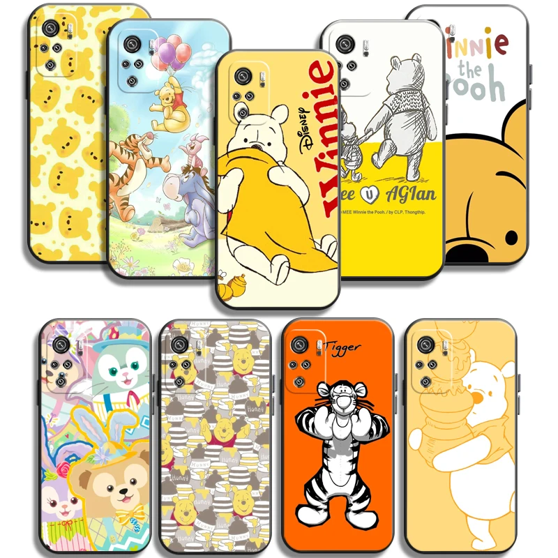 

Disney Edward Pooh Phone Cases For Xiaomi Redmi Note 10 10 Pro 10S 10 5G Back Cover Funda Soft TPU