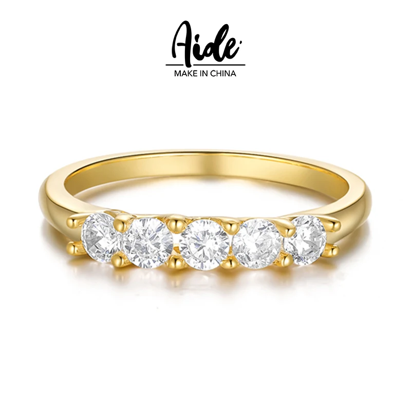 

Aide Moissanite Rings 14K 10K 18K Solid Gold Luxury Statement Rings All-match Rings 925 Sterling Silver Engagement Rings Кольцо