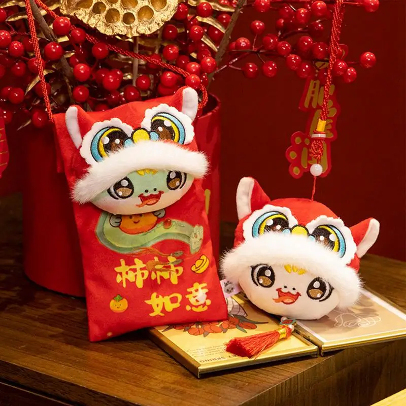 Змея Подвесные Куклы Лунный Новый Год Плюшевая 2025 год Опудала Змеи Китайская для