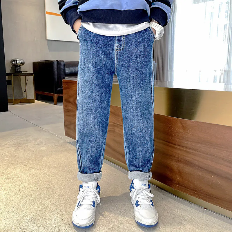 

New Arrivals Casual High Quality Denim Trousers Teen Boys 2022 Children's Jeans Spring Autumn Mid Waist Pants For Boys 5-14Years