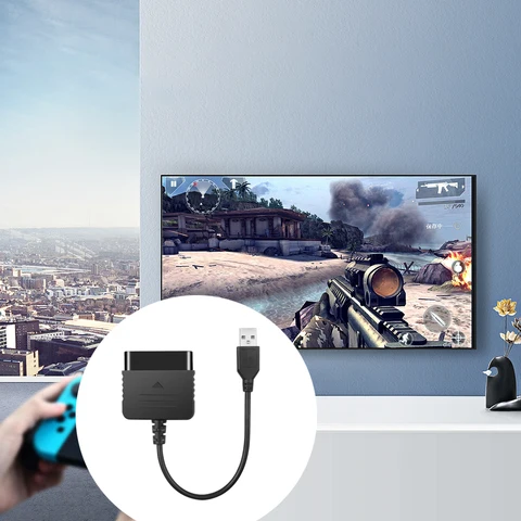 USB-адаптер-конвертер, кабель для игрового контроллера для PS2 на PS3, аксессуары для ПК, видеоигр