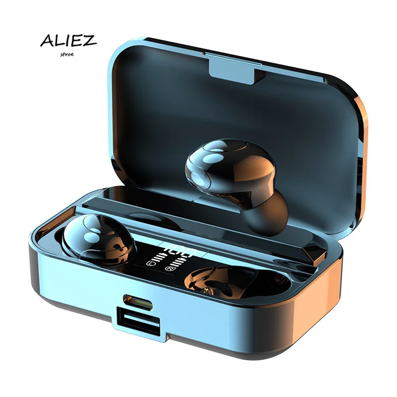 

Rechargeable Phones TWS Wireless Headphone Bluetooth V5.0 Earphones Earbud Stereo Surround Headset HIFI Sound HD Voice Headset