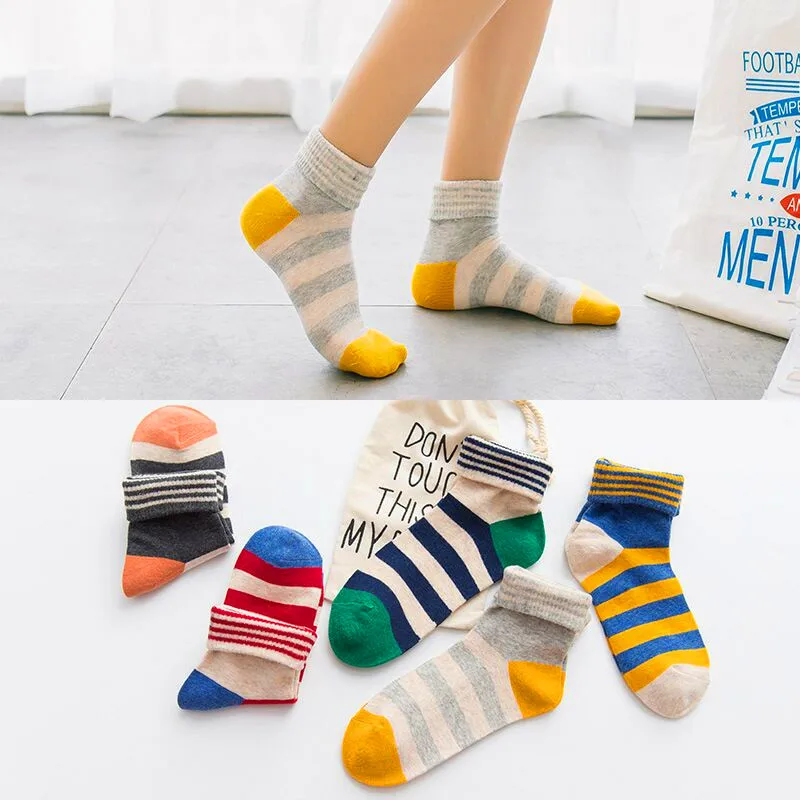 

Rainbow Stripe for Womens Casual Socks Fashion Zebra Cotton Winter High Long Sock Black Harajuku Funny Women Art Sox