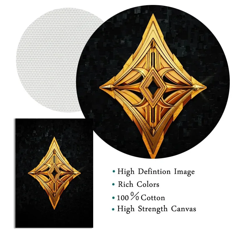 Абстрактный Крутой Дизайн Покерных Карт Ace Of Spades Heart Diamond Clover Artwork HD Canvas Print