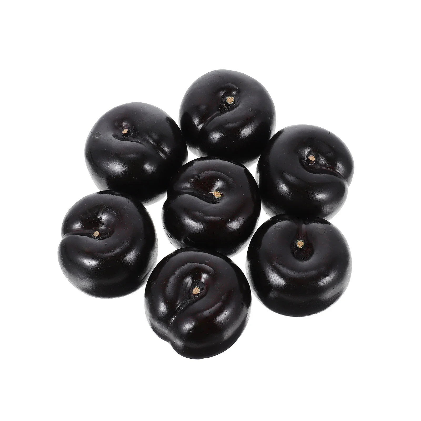 

8 Pcs Fruit Home Table Decoration Artificial Fruit Fake Fruit Decorations House Ornaments Simulated Black Blin Model Plum Decor