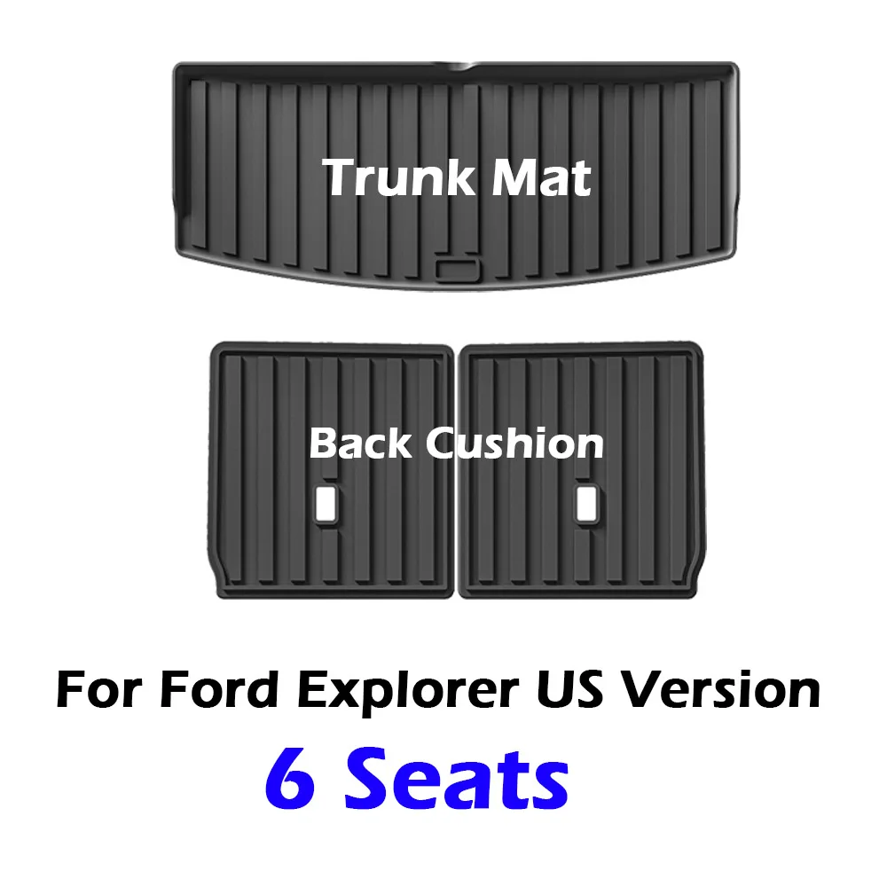 

Для 6-местных Ford Explorer 2020-2025, американская версия, напольные коврики, TPE, 3D всепогодная защита, напольные коврики, аксессуары для грузовых вкладышей