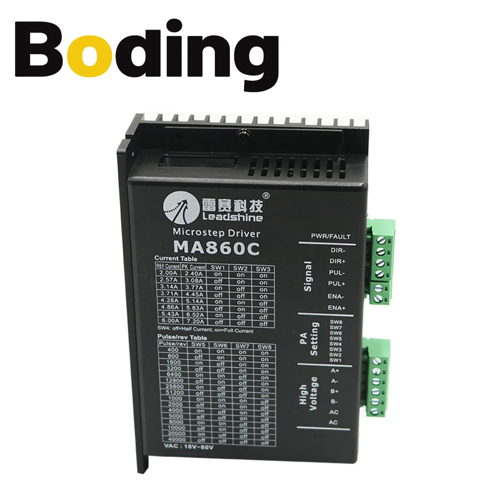BODING Leadshine Nema34 Шаговый двигатель 86CM35 3 5 Нм 86CM45 4 86CM80 86CM85 8 86CM120 12 MA860C драйвер
