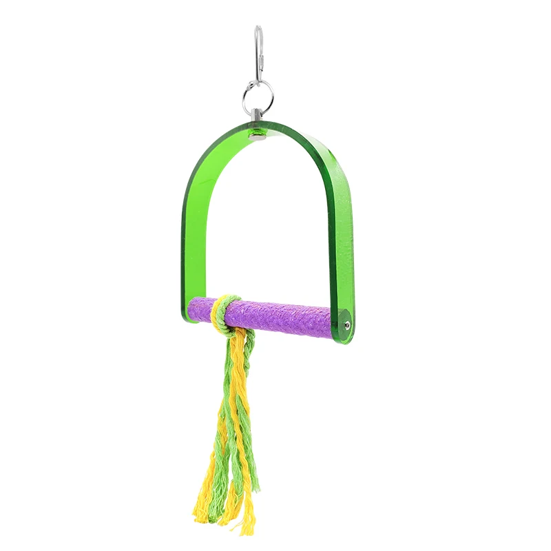 

Parrot Stick Climbing Stand Bird Swings Perches Acrylic Toy Supplies Birdcage Decorate Arts and Crafts Pet Products