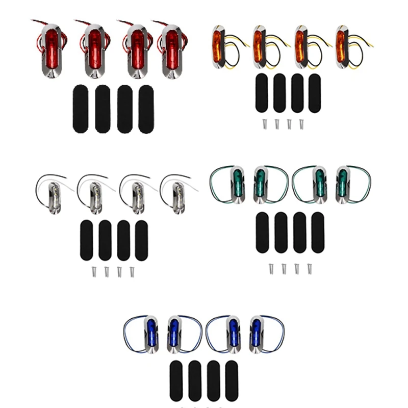 

4 шт., декоративная подсветка для лодки, 12 В, 24 В