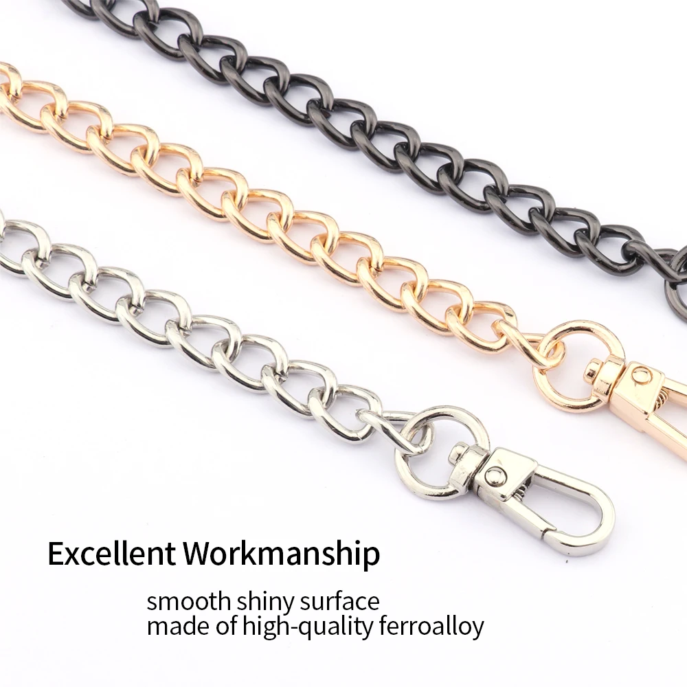 Handbag Metal Chains Shoulder Bag Strap Women Purse Chain Gold  Chain Adornment Purse Handles Bag Accessories