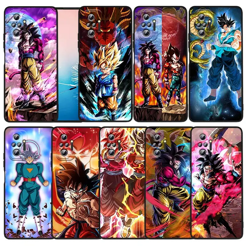 

Dragon Ball Cute Kids For Xiaomi Redmi Note 11 10S 10 9T 9S 9 8T 8 7 6 Pro Plus Max 5G Black Soft Funda Capa Phone Case