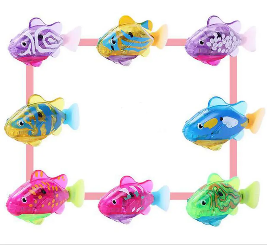 

4 Pcs Electronic Fish Activated Battery Powered Toy Children Pet Holiday Gift Can Swims Pets Hobbies Toys