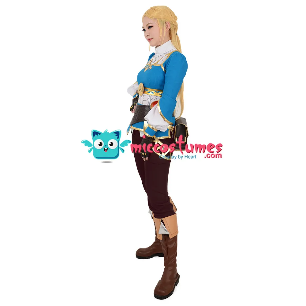 Women Cosplay Princess Cosplay Costume Halloween Costumes for Women Blue Top Outfit