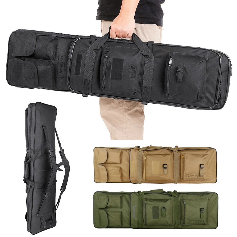 Tactical Rifle Case Airsoft Paintball Sniper Cs Game Shooting Hunting Range Gun Bag Military War Games Backpack