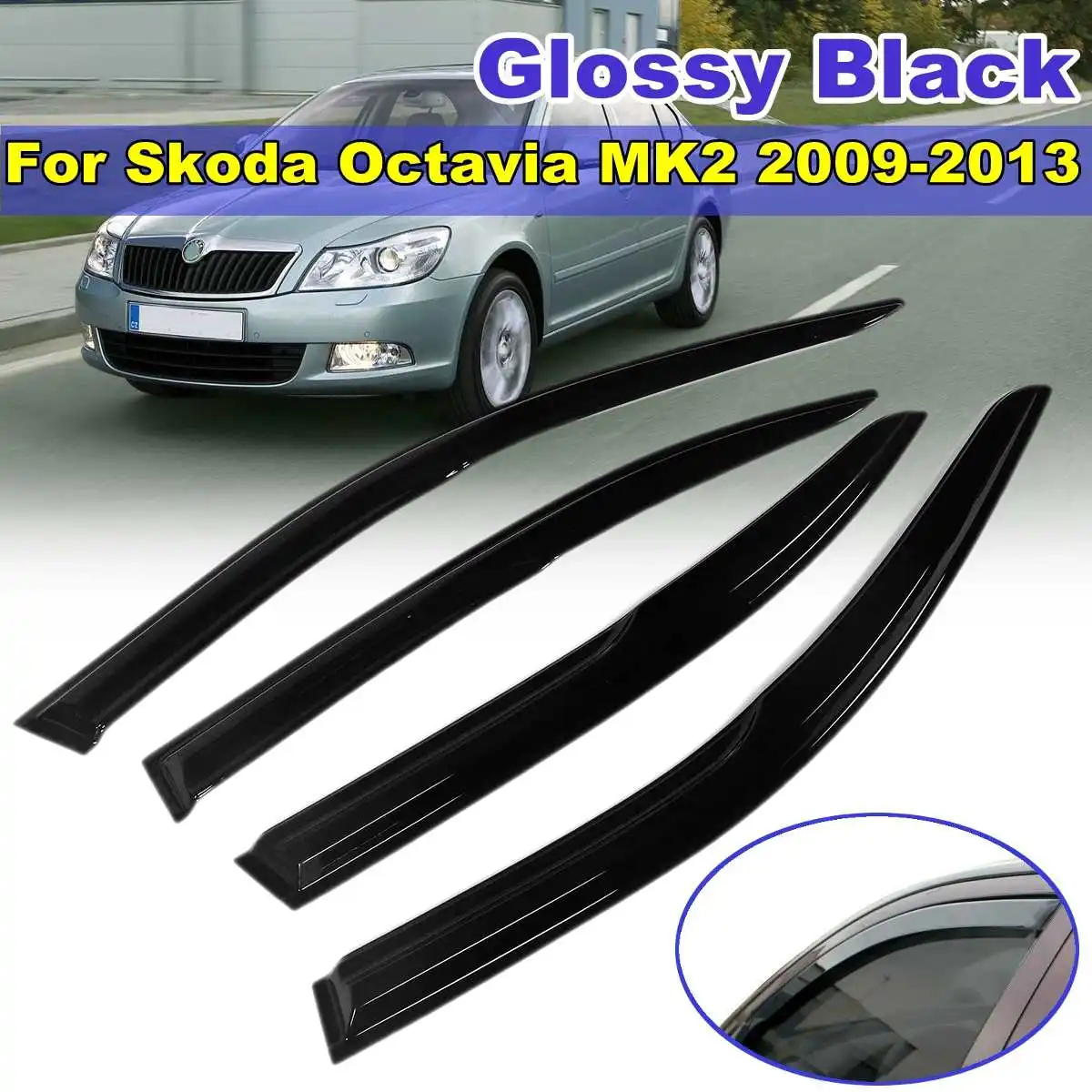 

Козырёк для боковых окон Skoda Octavia MK2 2009 2010 2011-2013