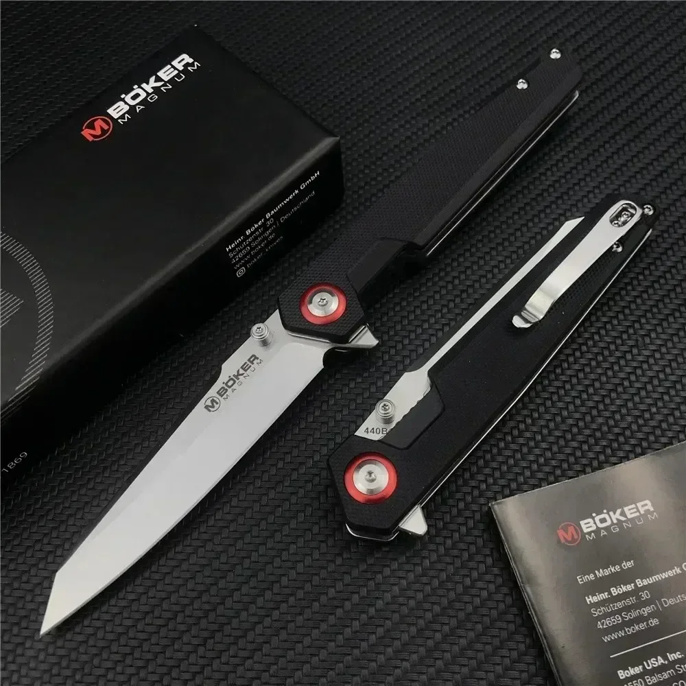 Тактический складной нож Boker для улицы 440B лезвие Tanto G10 ручка многофункциональный