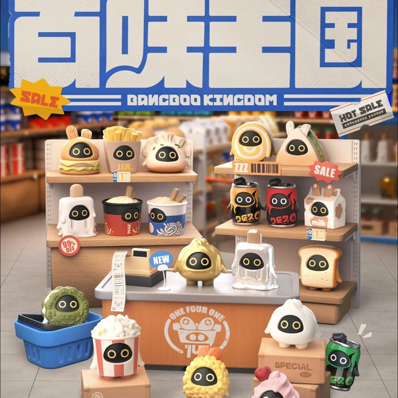 Фото Оригинальная мини-фигурка Mihoyo Zenless Zone Zero Taste Kingdom Bangboo в слепой коробке, милая, на тему еды, из ПВХ, раскрашенная, настольное украшение, подарок №2