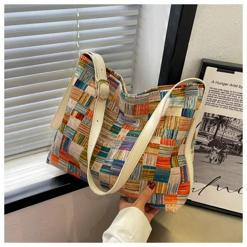 

Women Canves Shoulder Bag Handbags Large-capacity StudentsTote Bags Casual shopping bags A42-18