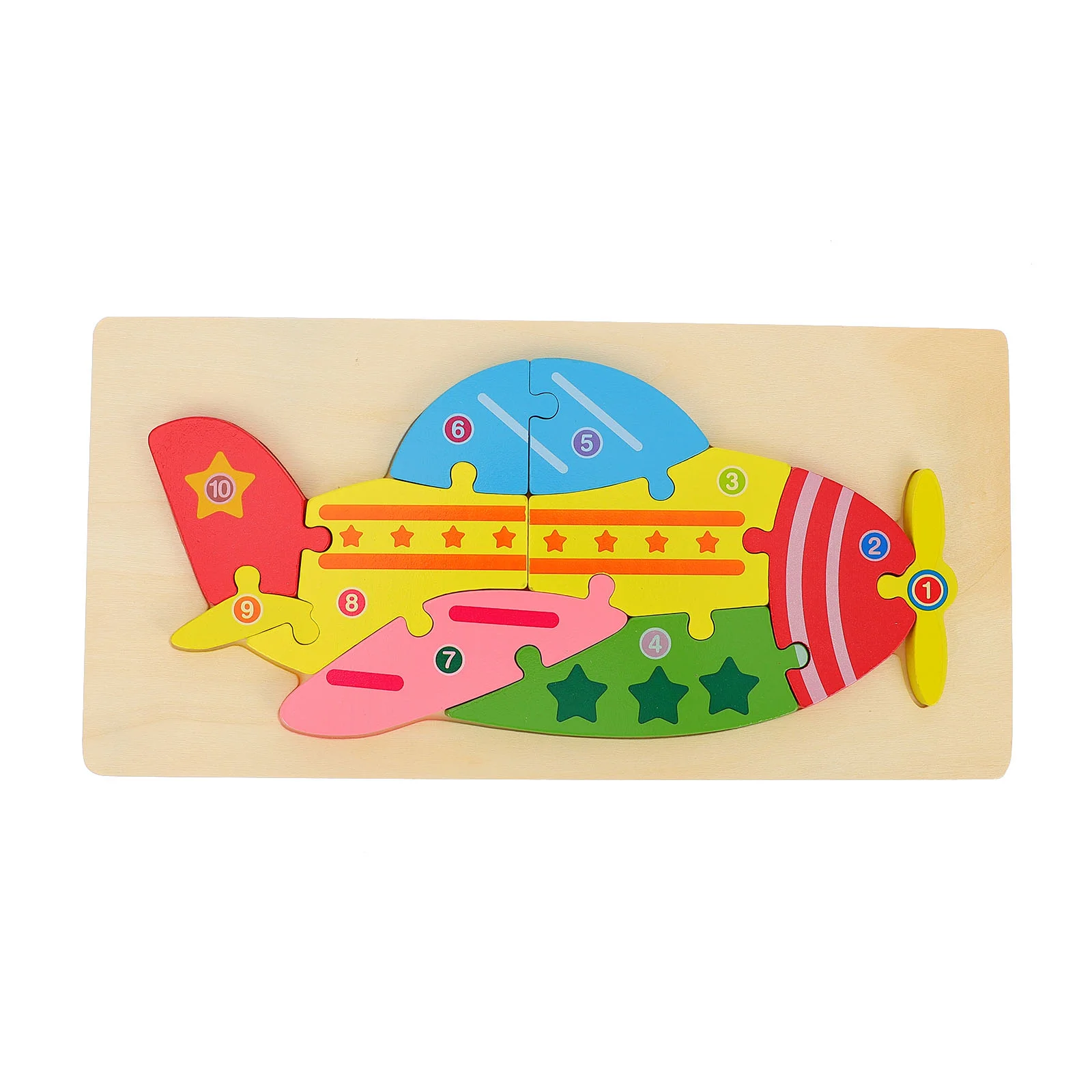 

1 Set Funny 3D Excavator Jigsaw Early Learning Puzzles Wooden Puzzle