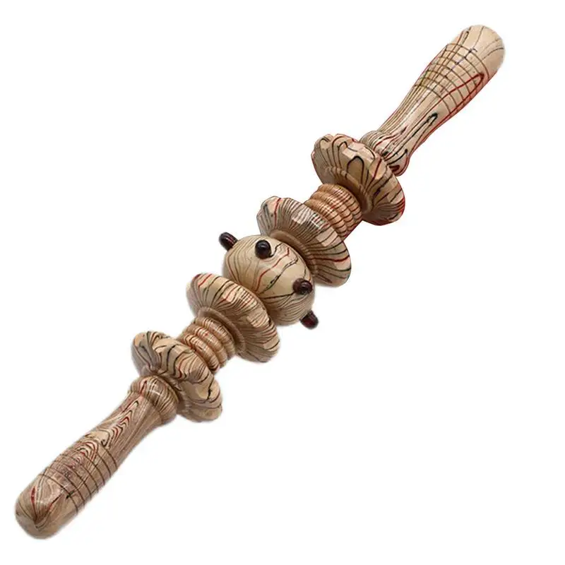 

Wood Muscle Roller Multifunctional Muscle Roller Stick Back Muscle Massage Roller Abdominal Roller Massage Tool For Body