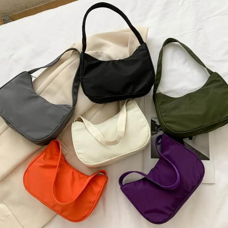 

Women Casual Oxford Cloth Shoulder Tote Bag Fashion Ladies Classic Underarm Pouch Multi Colors Purse Wallet Decoration