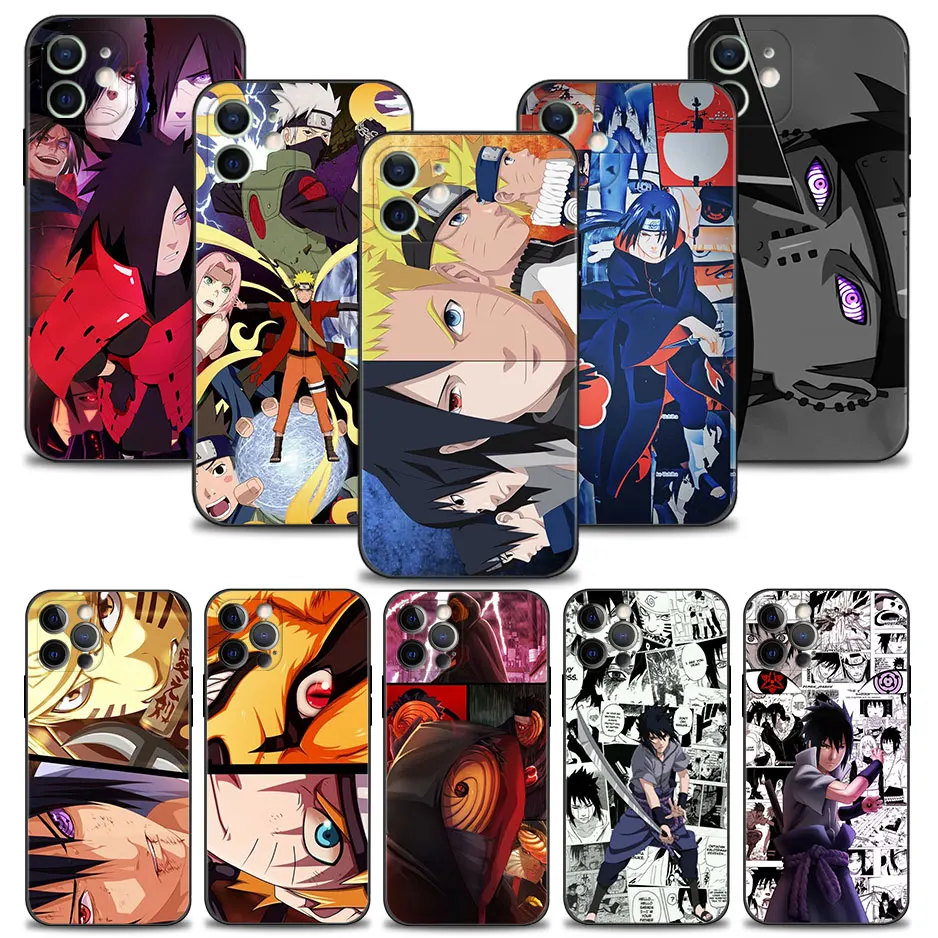 

Mobilephone Case for iPhone 13 12 11 Pro Max XS XR X 8 7 6 6S Plus SE 5 5S 13mini 12mini Cover Funda Naruto Sasuke Itachi Uchiha
