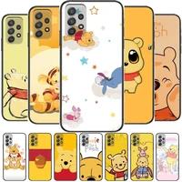 cute winnie the pooh phone case hull for samsung galaxy a70 a50 a51 a71 a52 a40 a30 a31 a90 a20e 5g a20s black shell art cell co