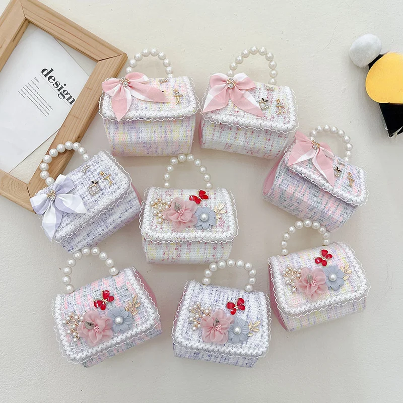 

Girl Princess Messenger Bag Cute Kids Flower Purses and Handbags Child Baby Coin Pouch Box Toddler Crossbody Bags Gift