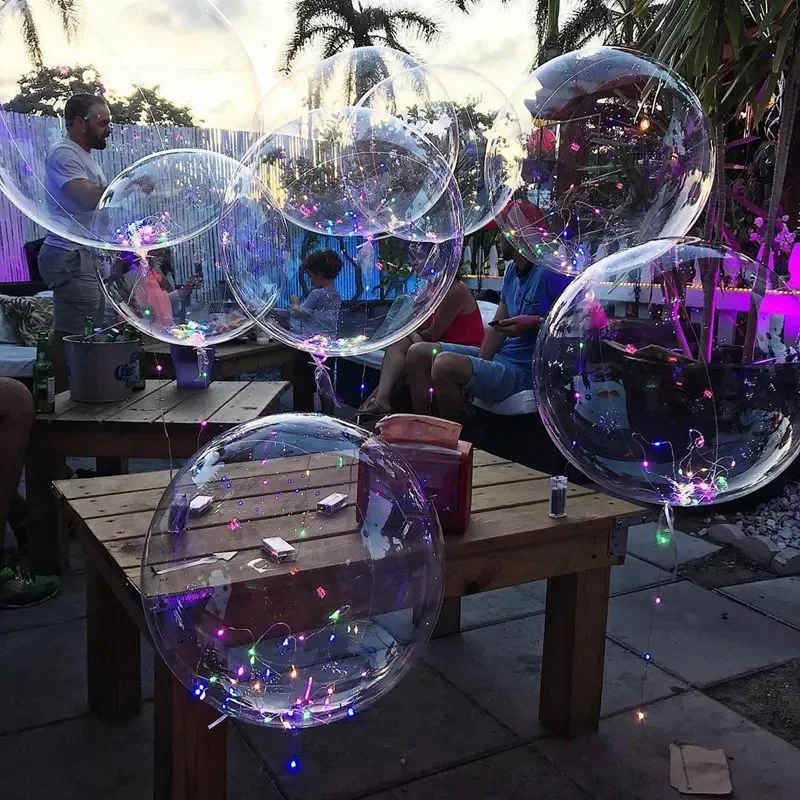 

10pcs 10-24inch Transparent Bobo Bubble Balloon Clear Inflatable Air Helium Globos Wedding Birthday Party Decoration Baby Shower