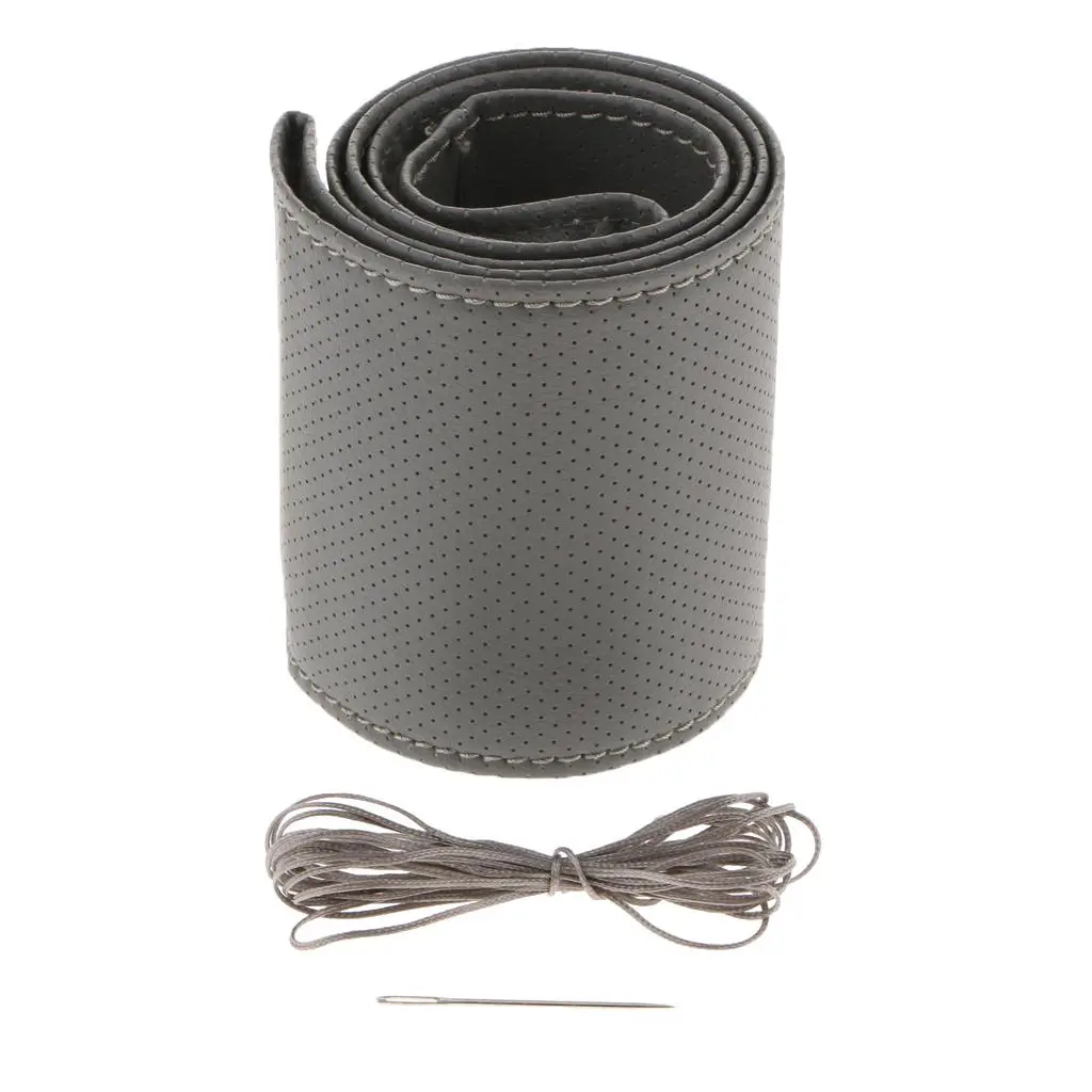 

Чехол на руль, универсальный чехол из микрофибры и кожи, для руля, 15 дюймов