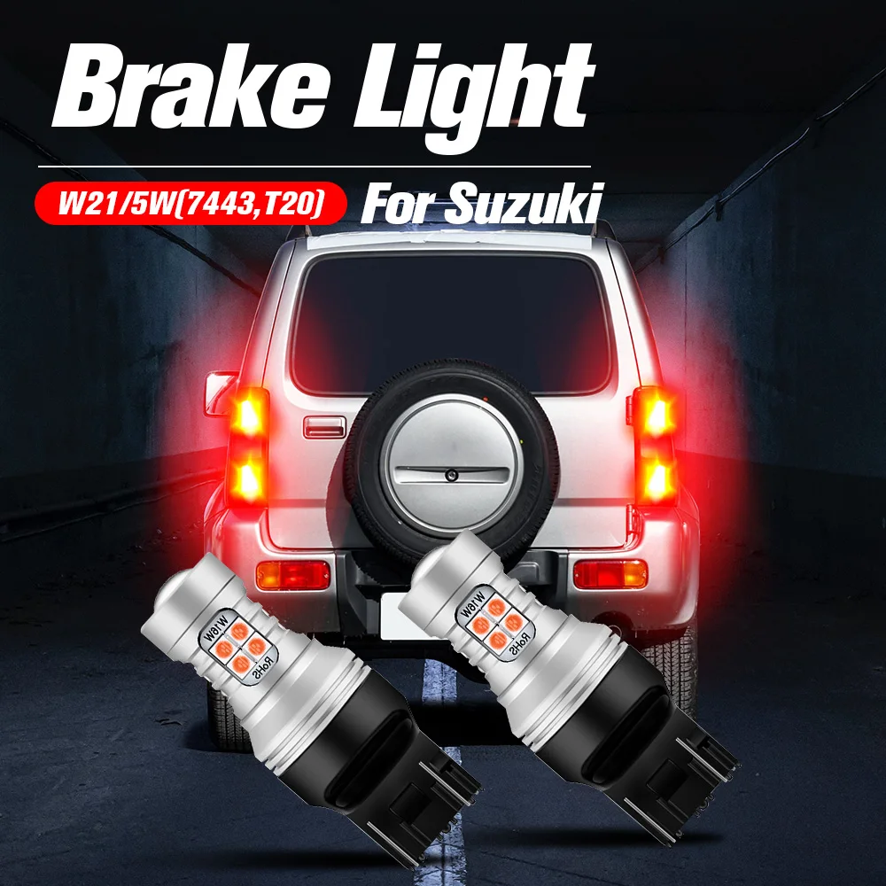 Светодиодная лампа W21/5W 7443 T20 Canbus без ошибок для Suzuki Grand Vitara 1 2 1998-2016 Ignis 3 Jimny Liana SX4