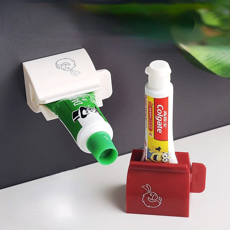 

Toothpaste Squeezing Tool Hole Free Toothbrush Storage Rack Manual Facial Cleanser Skin Care Product Pressing Device