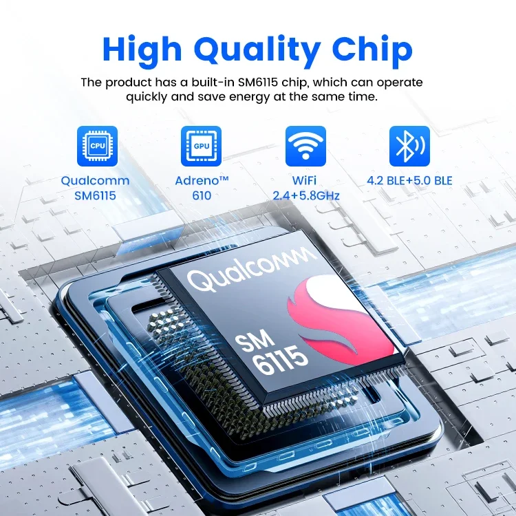 Автомобильные аксессуары 128 ГБ Sm6115 Мультимедиа Проводной к беспроводному Smart Ai Box