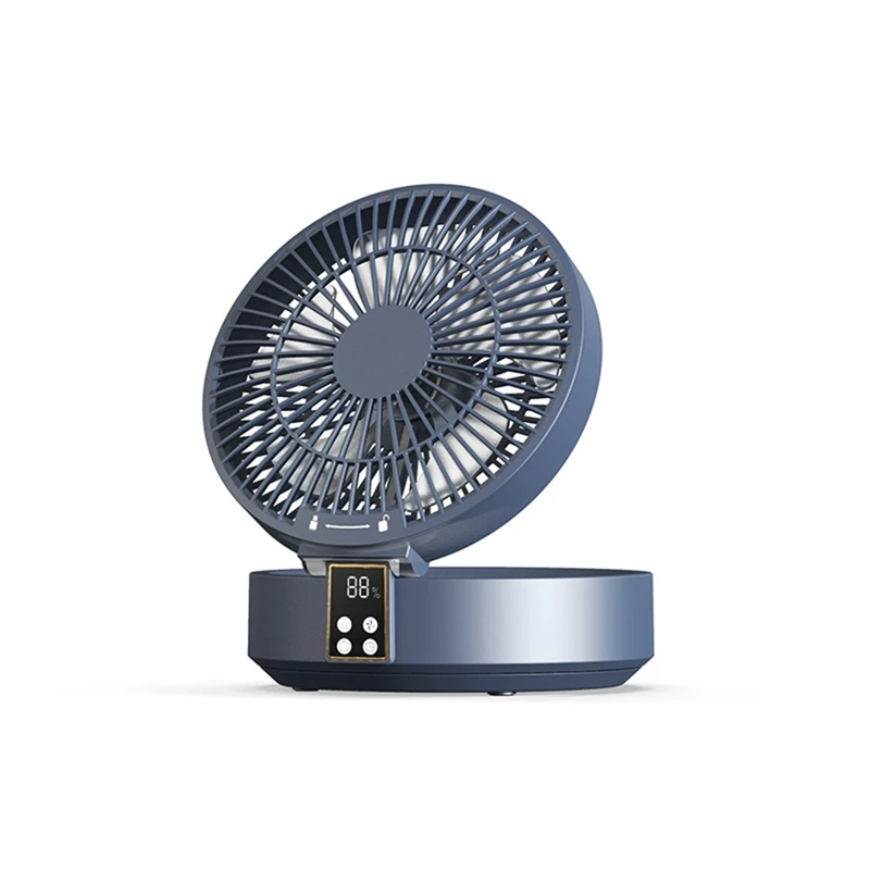 

SEWS-USB Charging Folding Portable Fan 4000Mah Desktop Mini Fan Remote Control Inoor Or Outdoor Table Fans