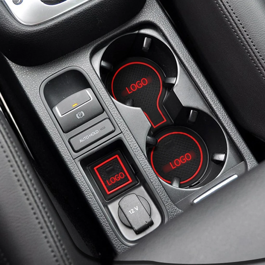 7 шт. Замена для Ford Fiesta 2009-2014 автомобильные дверные канавки коврик хранения