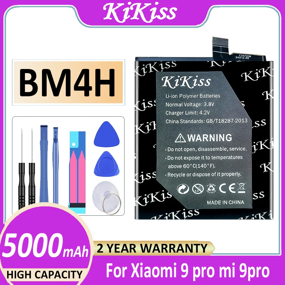 

Original KiKiss Powerful Battery BM4H 5000mAh For Xiaomi 9 pro mi 9pro Bateria