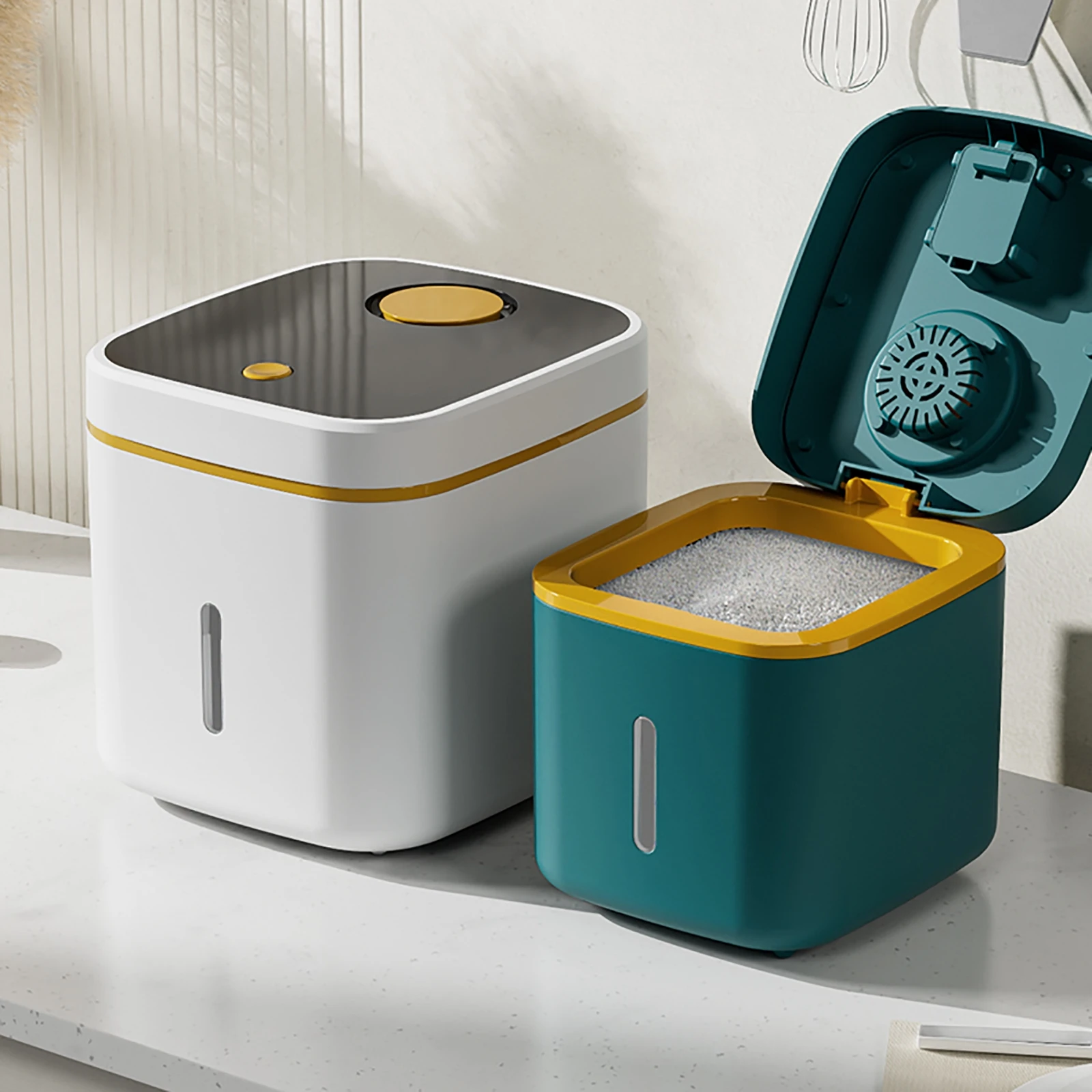 

10kg Kitchen Rice Storage Container Moisture Proof Rice Cereals Bucket Moisture Food Grain Flour Sealed Jar Kitchen Organizer