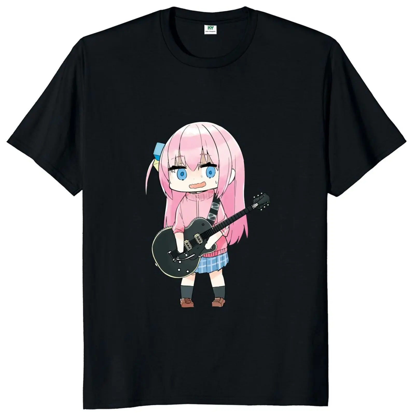 

Bocchi The Rock Gotou Girl T-Shirt 2022 Japanese Anime Manga Fans Tee Tops 100% Cotton Unisex Soft High Quality T Shirts EU Size