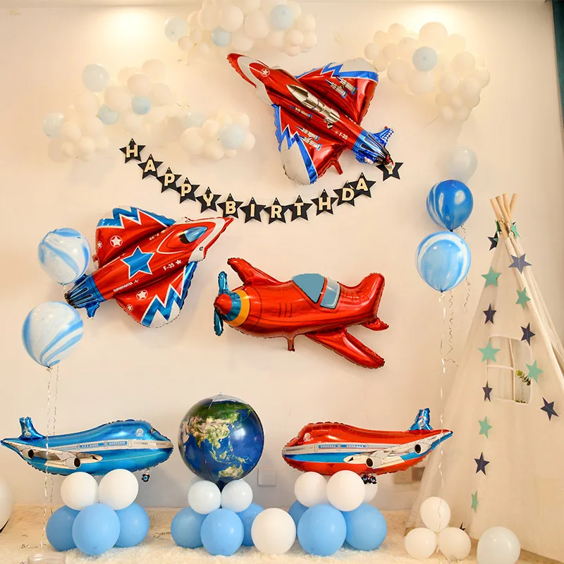 

Воздушные шары из фольги в виде самолета