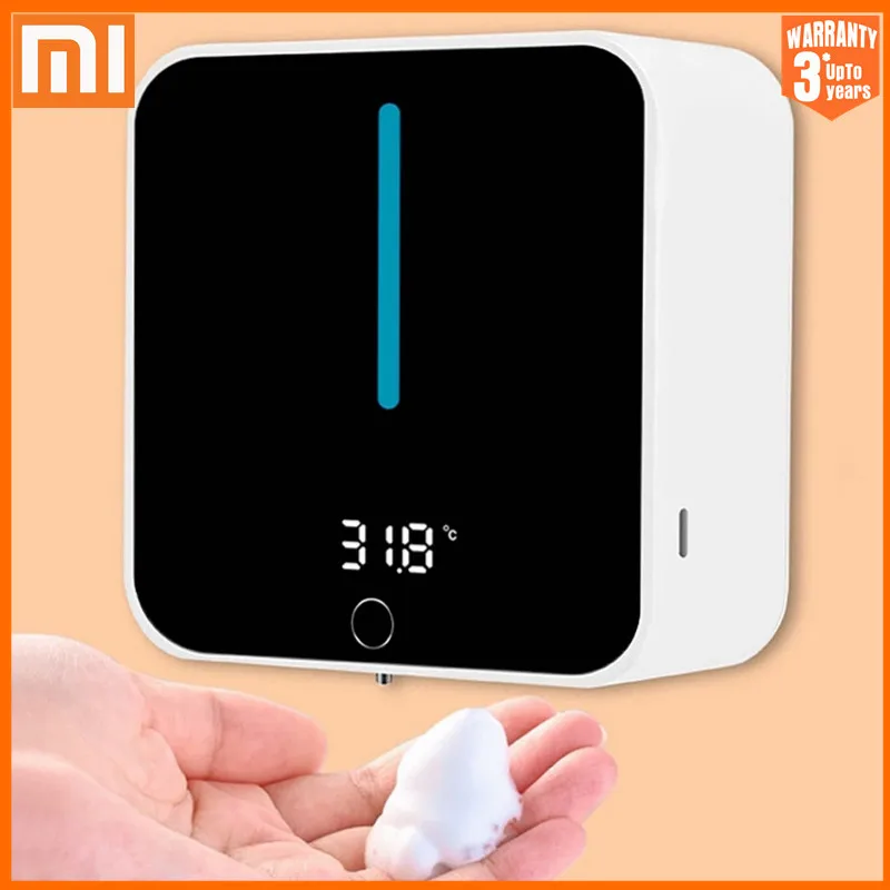 

Xiaomi New Automatic Induction Liquid Soap Dispensers Household Kitchen Hand Washer Wall Mounted LED Display Dispenser Soap