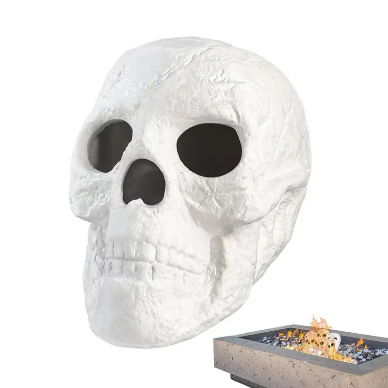 

Halloween Fire Pit Skull Fireplace Skulls Ceramic Skulls Skeleton Head Decor For Fire Pit Bonfire Campfire Fireplaces