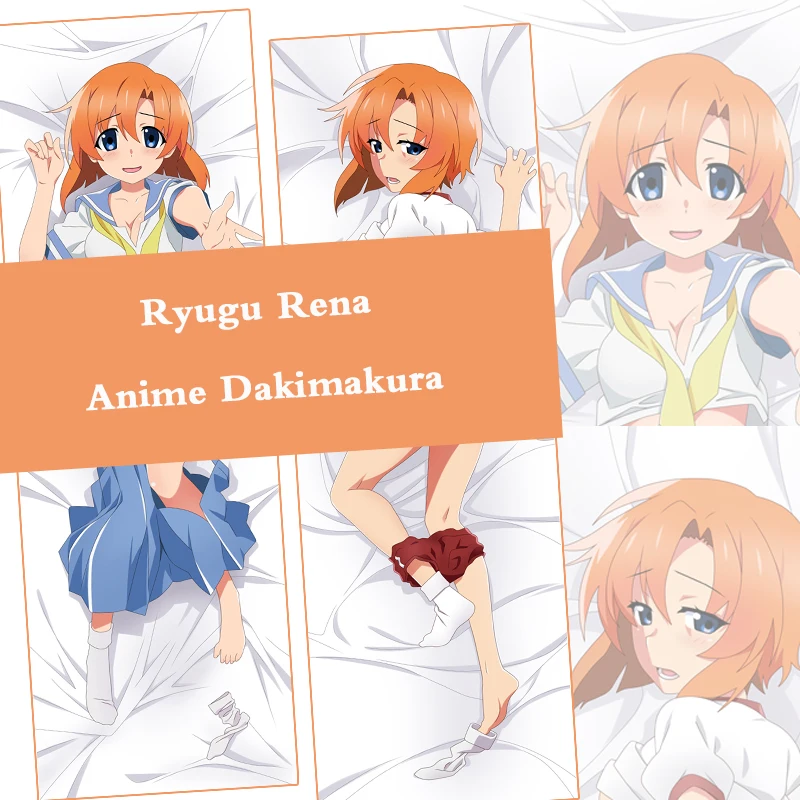 

ZENGIA Anime Dakimakura Higurashi When They Cry Hou Ryugu Rena Hugging Body Pillow Cover Otaku Throw Cushion Case